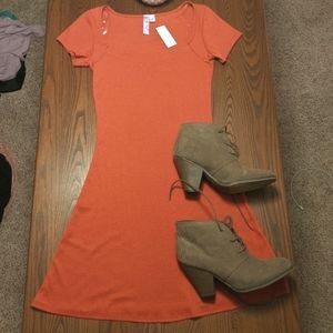 NWT Francesca's Alya ribbed mini dress